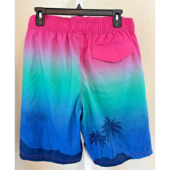 NEW Mens Corona Beer Tropical Swim Trunks Swimsuit Lined Board Shorts Ombre MED - Picture 4 of 9